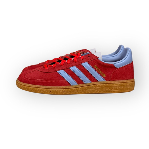 Adidas Handball Spezial W JR3607 Womens 10 Red Suede Light Blue Gum Sneakers - Picture 5 of 9